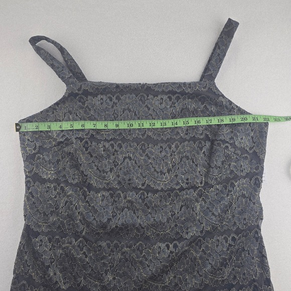 Jessica Howard NWT Lace‎ Sheath Sleeveless Party Cocktail Dress Charcoal Sz 16W - Picture 8 of 10